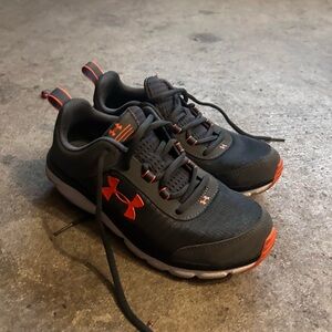 Under Armour Black and Red Sneakers
